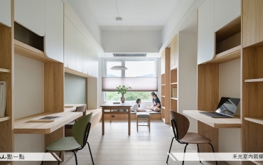 璞真｜日式風格家庭圖書館的溫馨住宅設計