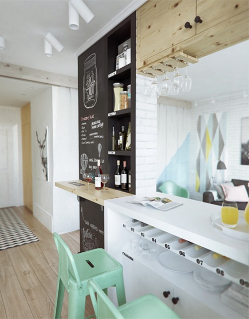 Mint green creative kitchen ad9d2