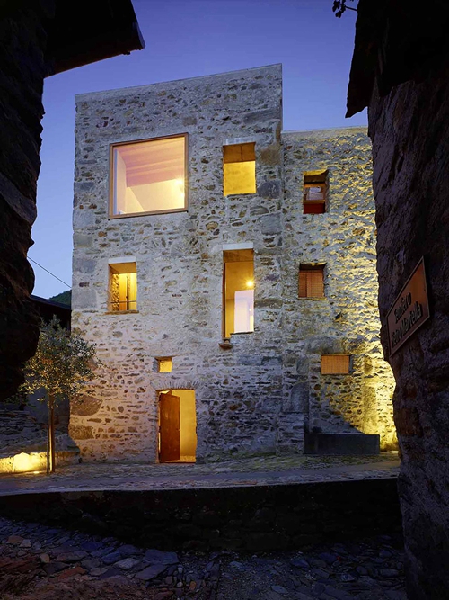 Renovated stone home by Wespi de Meuron Romeo Architetti 1161a